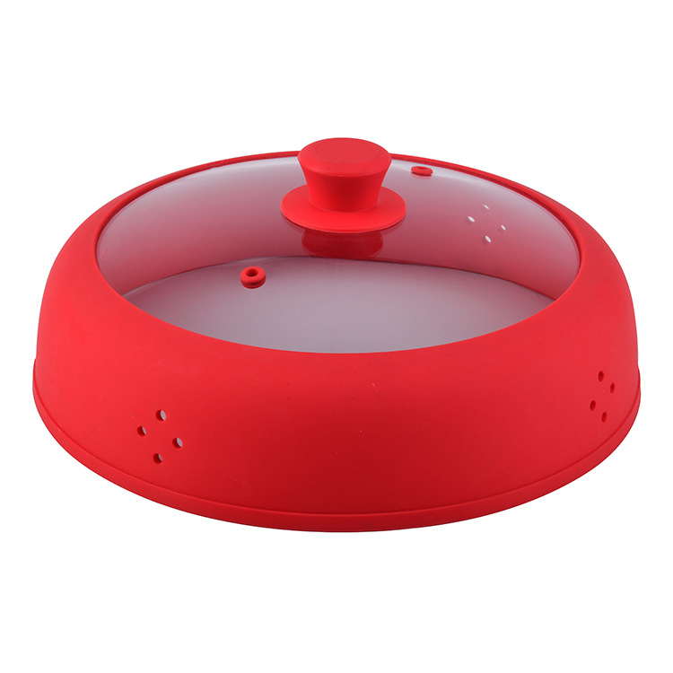 Silicone glass lid